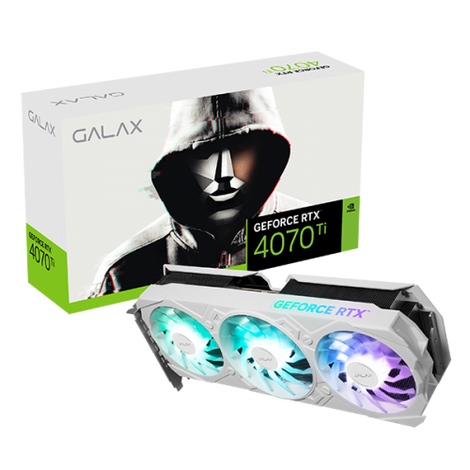 GALAX GeForce RTX 4070 Ti EX Gamer White (1-Click OC) V2 12GB Nvidia Graphic Card