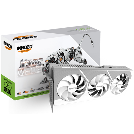 INNO3D GeForce RTX 4080 Super X3 OC White 16GB Nvidia Graphic card