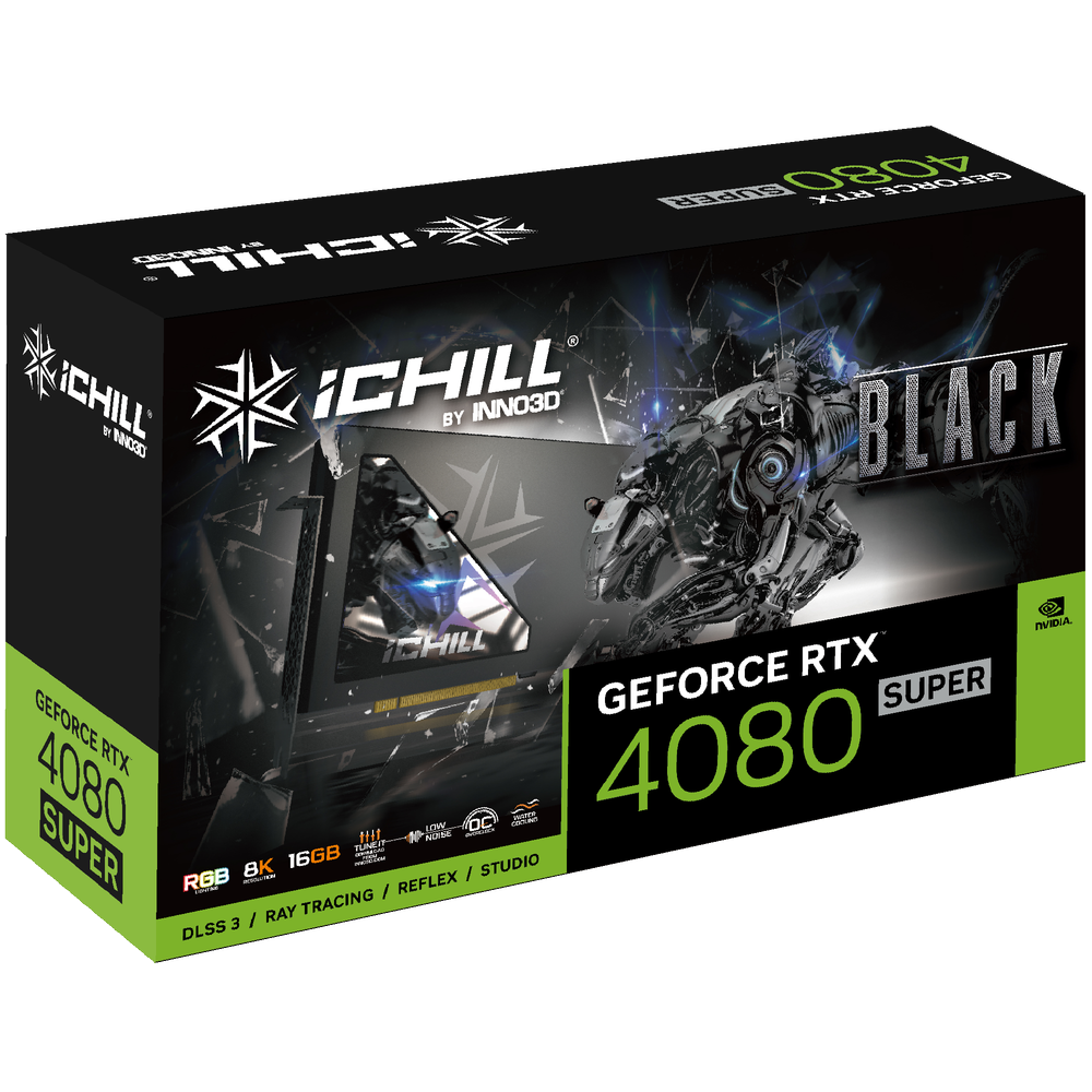 INNO3D GeForce RTX 4080 Super IChill Black 16GB Nvidia Graphic Card
