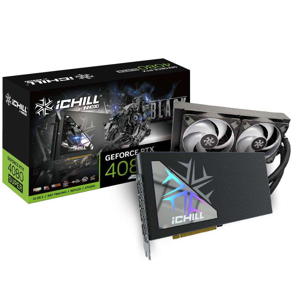 INNO3D GeForce RTX 4080 Super IChill Black 16GB Nvidia Graphic Card