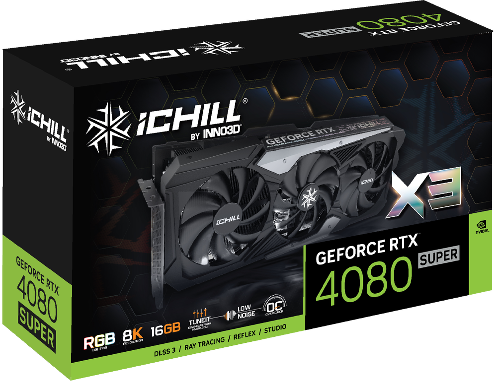 INNO3D GeForce RTX 4080 Super IChill X3 16GB Nvidia Graphic card
