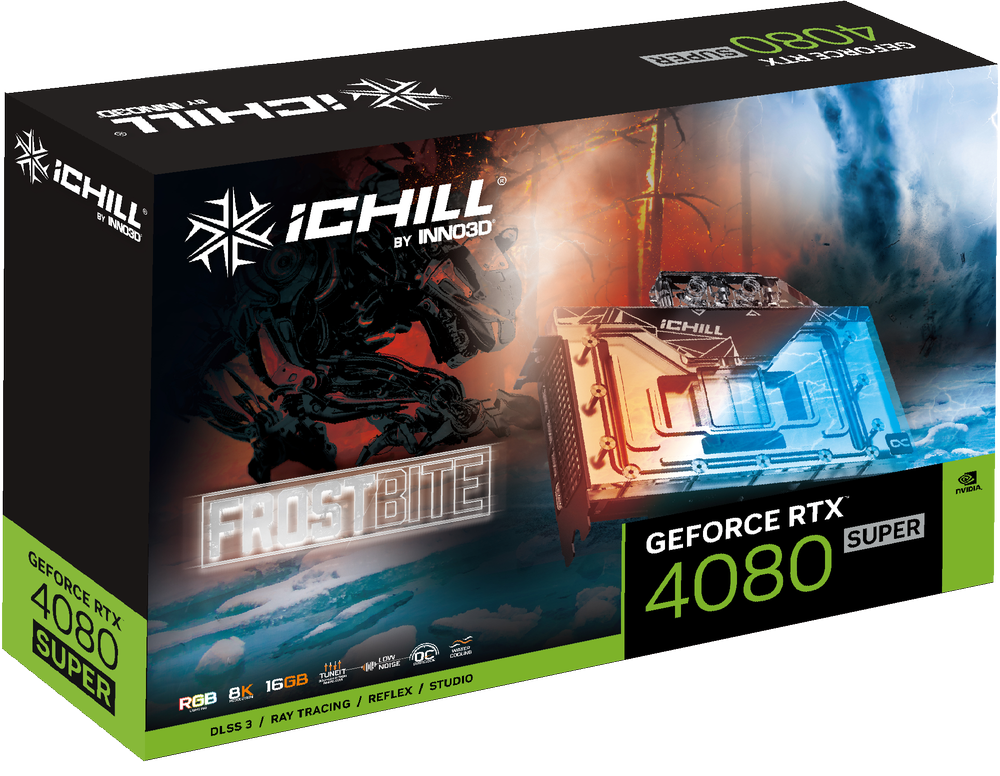 INNO3D GeForce RTX 4080 Super IChill FrostBite 16GB Nvidia Graphic Card
