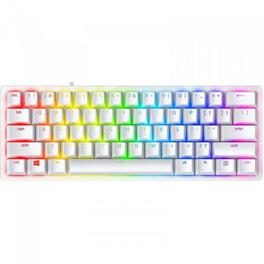 RAZER HUNTSMAN V3 PRO MINI - 60% ANALOG OPTICAL ESPORTS KEYBOARD - WHITE EDITION RZ03-04991700-R3M1