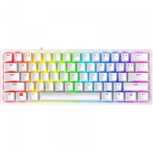 RAZER Huntsman V3 Pro Mini RGB Analog Optical Gaming Keyboard (White) ( Analog Switch )