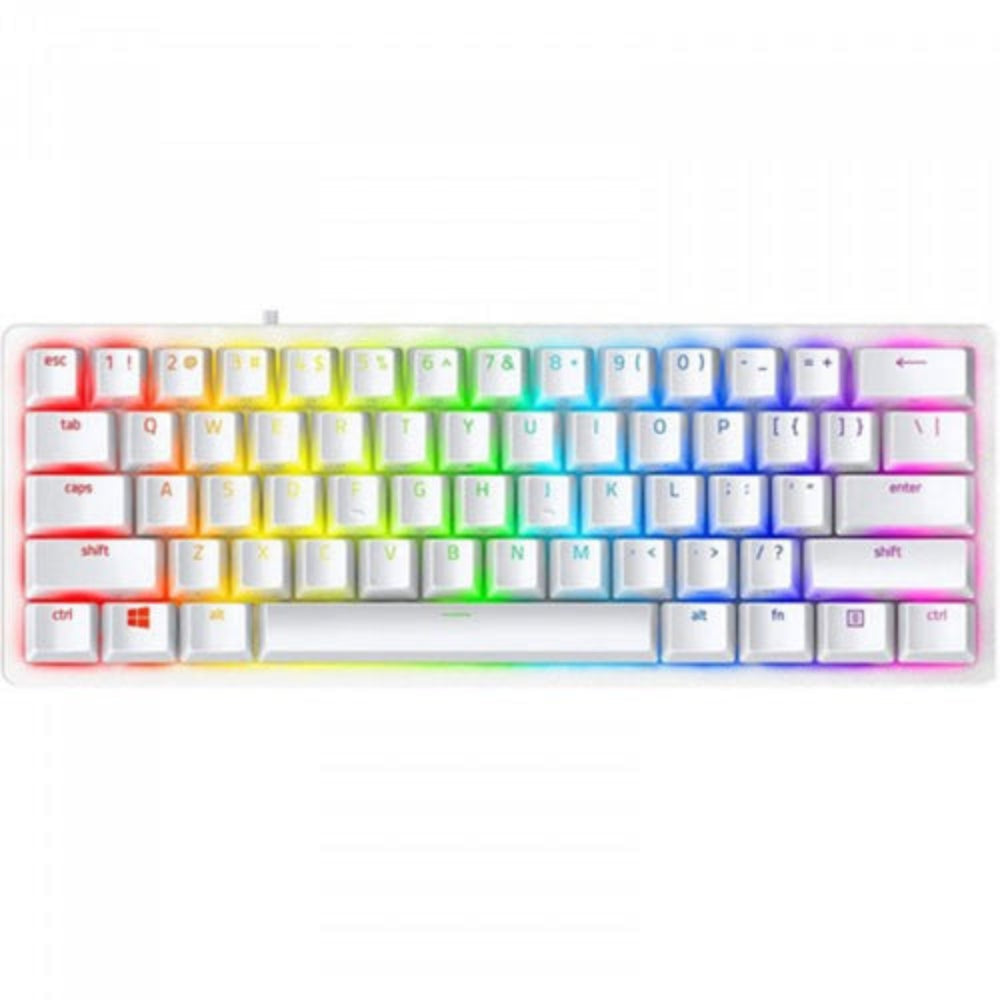 RAZER Huntsman V3 Pro Mini RGB Analog Optical Gaming Keyboard (White) ( Analog Switch )