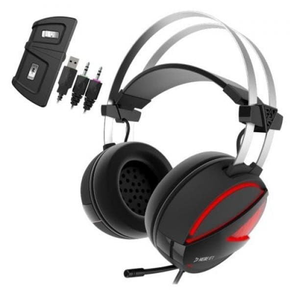 GAMDIAS HEBE E1 RGB 3.5mm Wired Stereo Gaming Headphone With Mic ( Black )