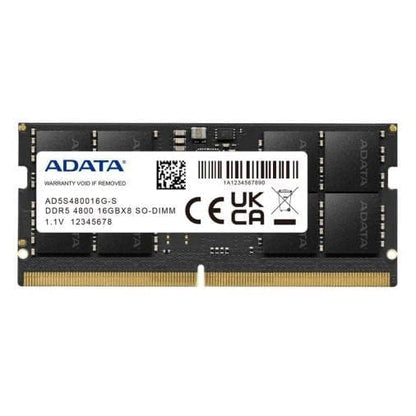 ADATA 16GB 4800MT/S DDR5 SO-DIMM LAPTOP RAM (AD5S480016G-S)