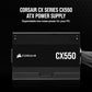 CORSAIR CX SERIES CX550 550 WATT 80 PLUS BRONZE CP-9020277-IN
