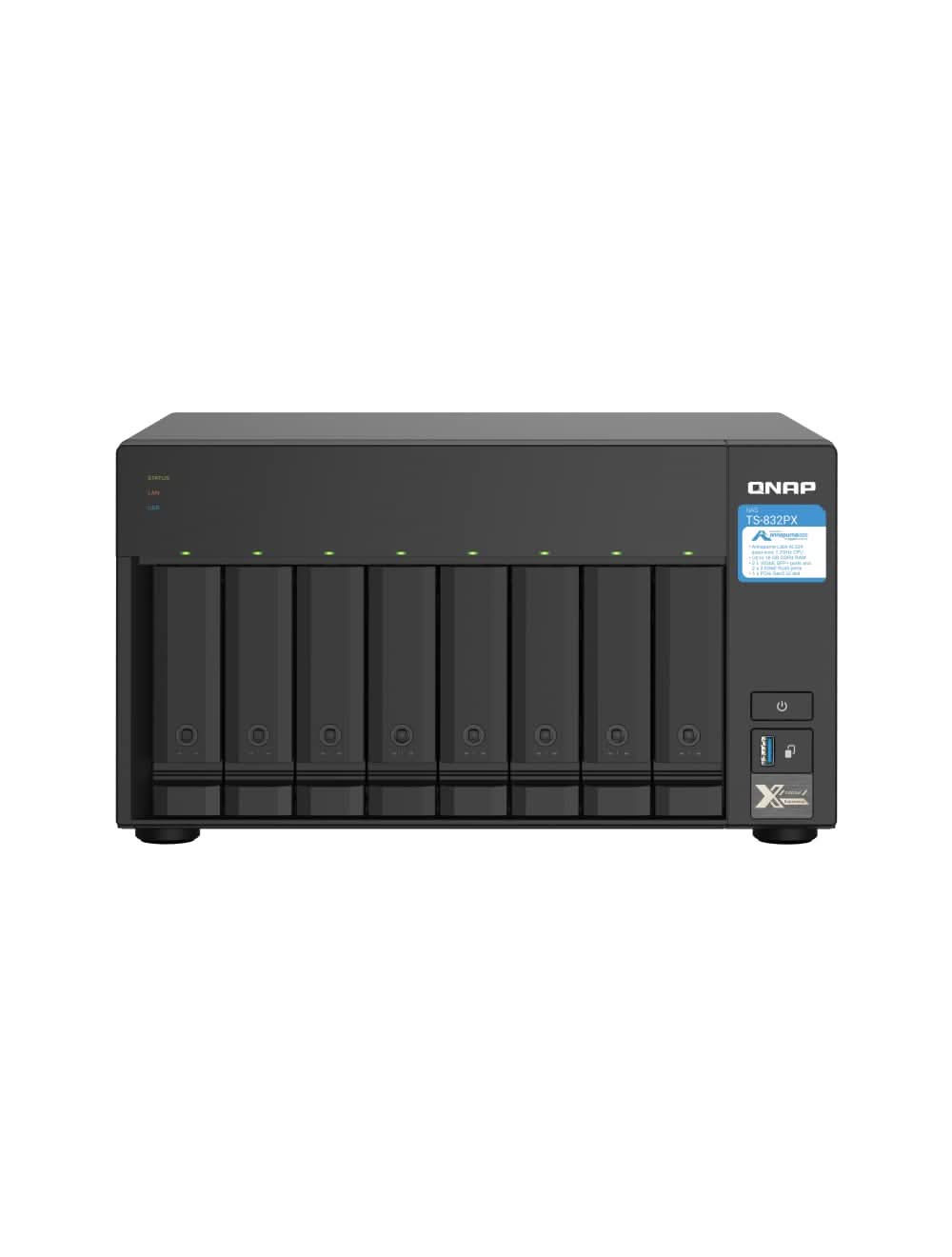 QNAP TS-832PX-4G 8 BAY QUAD-CORE