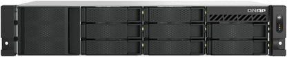 QNAP TS-855EU-RP-8G-US 8 BAY HIGH-SPEED 2U SHORT-DEPTH RACKMOUNT NAS WITH DUAL-2.5GBE, INTEL ATOM CPU, REDUNDANT 300W PSU, 8GB DDR4 MEMORY AND 8-CORE COMPUTING POWER (DISKLESS)