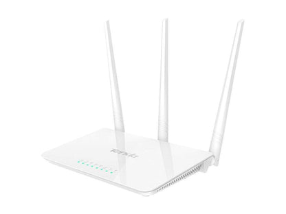 TENDA F3 300MBPS WI-FI ROUTER, EASY SETUP, WPS BUTTON, PARENTAL CONTROL, BANDWIDTH CONTROL, WI-FI SCHEDULE, WITH 3 * 5DBI HIGH POWER EXTERNAL ANTENNAS (WHITE, N300 F3)