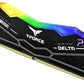 TEAMGROUP T-FORCE DELTA RGB 32GB (32GBX1) DDR5 5200MHZ RAM (BLACK)