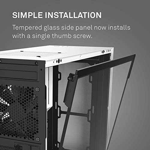 NZXT H510 ATX Mid Tower Cabinet With Tempered Glass Side Panel (Matte White)