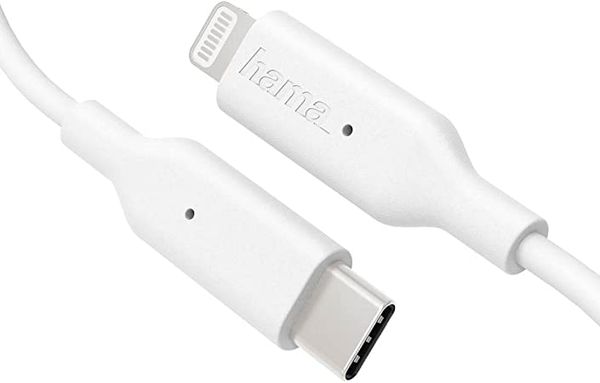 HAMA 183295 Charging Data Cable USB Type-C Lightning 1m Cable ( White )