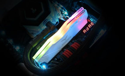TEAMGROUP T-FORCE DELTA RGB 16GB (16GBX1) DDR4 3600MHZ DESKTOP RAM (WHITE)