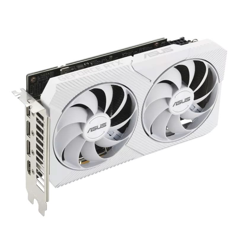 ASUS GEFORCE RTX 3060 12GB DUAL GRAPHIC CARD WHITE