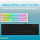 REDRAGON K631 Pro Castor 65% Mechanical Wired Gaming Keyboard ( White ) ( Translucent Custom Switch )