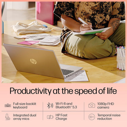 HP 15 FD0070TU [CI5-1235U 12TH GEN/8GB/512GB SSD/WIN11 HOME+MSO/15.6 INCH/INTEGRATED GRAPHICS /1 YEAR(S)/SILVER]
