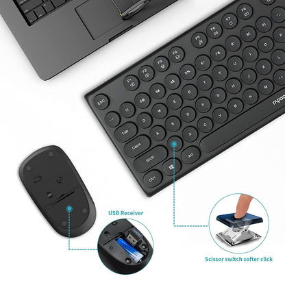 RAPOO SET WIRELESS X260 BLACK