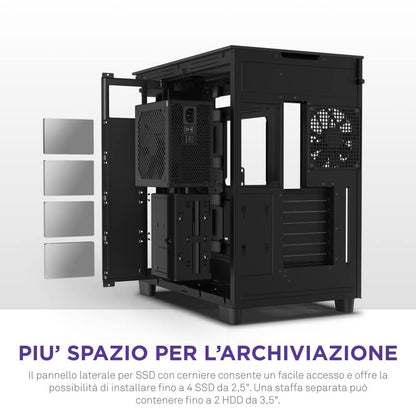 NZXT H9 FLOW RGB MID-TOWER ATX CABINET BLACK CM-H92FB-R1