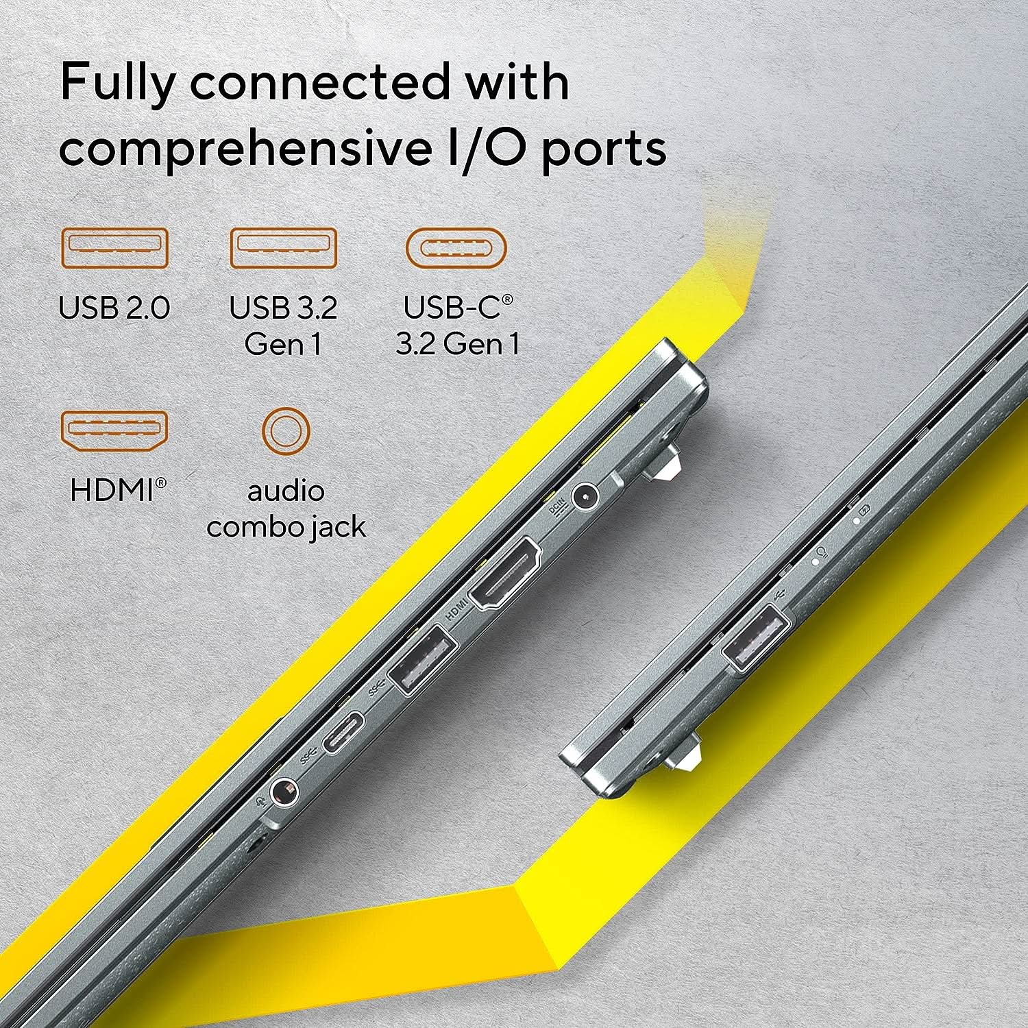 ASUS VIVOBOOK GO 15 OLED E1504FA-LK541WS [R5-7520U RYZEN/16GB/512GB SSD/WIN11 HOME+MSO/15.6 INCH/INTEGRATED GRAPHICS /1 YEAR(S)/SILVER]