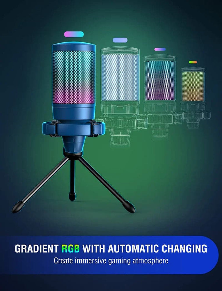 FIFINE Ampligame A6V USB Gaming Microphone ( Blue )