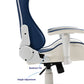 ANT ESPORTS CHAIR 9077 - WHITE & BLUE
