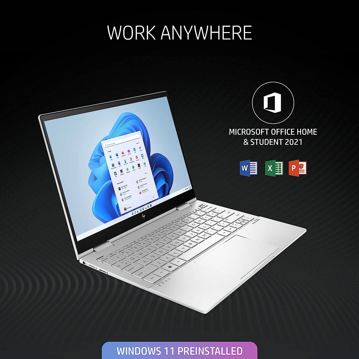 HP ENVY X360 13-BF0121TU [CI5-1230U 12TH GEN/16GB DDR5/512GB SSD/WIN11 HOME+MSO/13.3 INCH/INTEGRATED GRAPHICS /1 YEAR(S)/SILVER]