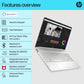 HP 15S-FQ5185TU [CI3-1215U 12TH GEN/8GB/512GB SSD/WIN11 HOME+MSO/15.6 INCH/INTEGRATED GRAPHICS /1 YEAR(S)/SILVER]