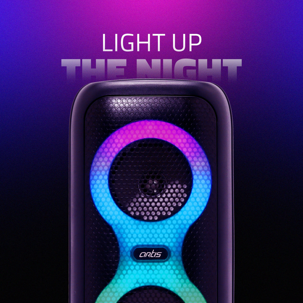 SoundPro 210 Wireless Bluetooth Party Speaker with TWS, Mic, RGB & Multi-Input (24W)