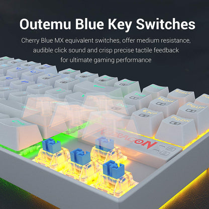 REDRAGON K552-RGB KUMARA USB RGB GAMING KEYBOARD WHITE