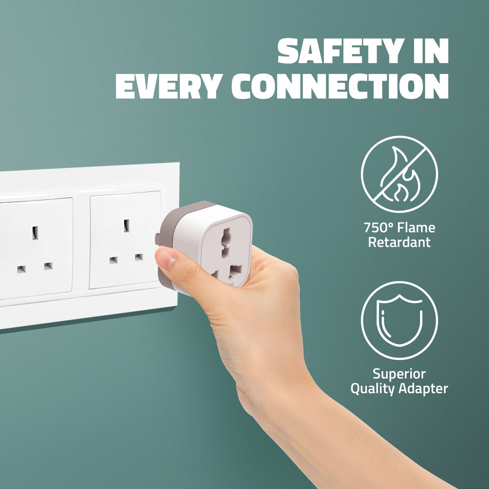 UV500 Universal Travel Converter plugs pack of 5 Compatible to US/UK/SA/EU/AU Worldwide Adaptor