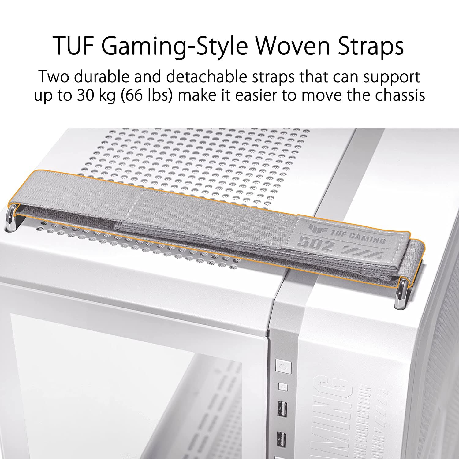 ASUS TUF GAMING GT502 MID-TOWER ATX GAMING CABINET WHITE