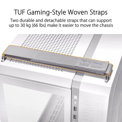 ASUS TUF GAMING GT502 MID-TOWER ATX GAMING CABINET WHITE