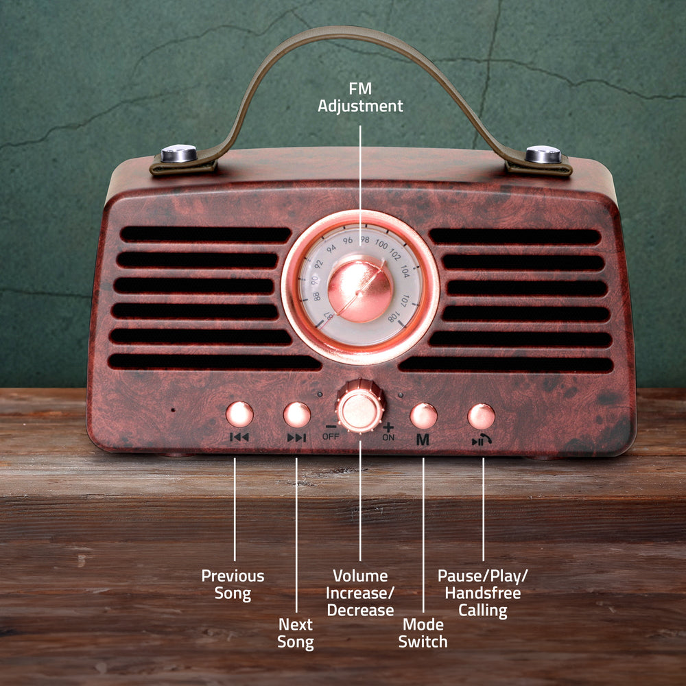 BT45 Retro Portable Wireless Bluetooth Speaker