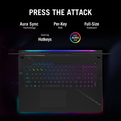 ASUS G834JY-N6056WS [CI9-13980HX 13TH GEN/32GB DDR5/2TB SSD/WIN11 HOME+MSO/18.0 INCH/16GB GRAPHICS RTX 4090 /1 YEAR(S)/BLACK]