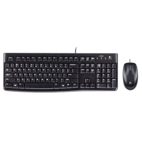 LOGITECH MK120 Full Size Membrane Wired Keyboard and Mouse Combo