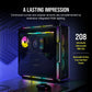 CORSAIR ICUE 5000T RGB TEMPERED GLASS MID-TOWER ATX PC CASE , BLACK