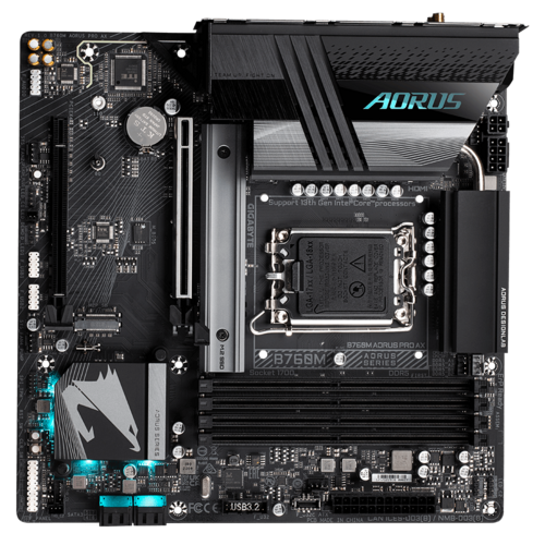GIGABYTE GA-B760M AORUS PRO AX DDR5 INTEL LGA1700 MOTHERBOARD
