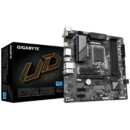 GIGABYTE GA-B760M-DS3H AX DDR5 INTEL LGA1700 MOTHERBOARD