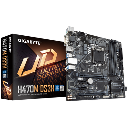 GIGABYTE GA-H470M-DS3H INTEL LGA1200 MOTHERBOARD