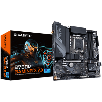 GIGABYTE B760M GAMING X AX WIFI DDR5 MOTHERBOARD