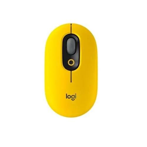 LOGITECH POP Wireless Ambidextrous Gaming Mouse ( 910-006514 ) ( 4000DPI / 4 Macro Button ) ( Yellow )