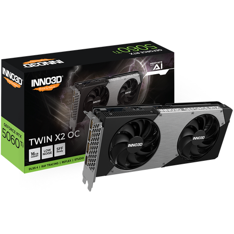 INNO3D GeForce RTX 5060 Ti Twin X2 OC SFF 16GB Nvidia Graphic Card