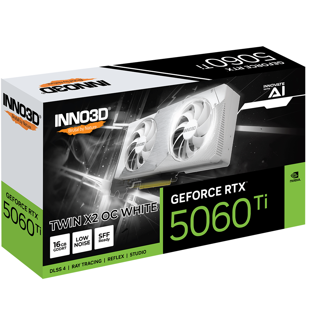 INNO3D GeForce RTX 5060 Ti Twin X2 OC White 16GB Nvidia Graphic Card