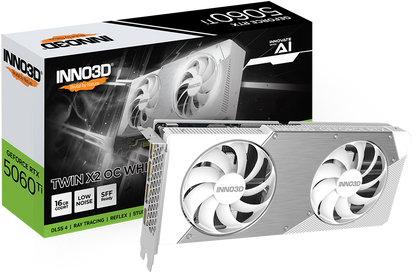 INNO3D GEFORCE RTX 5060 TI 16GB TWIN X2 OC WHITE
