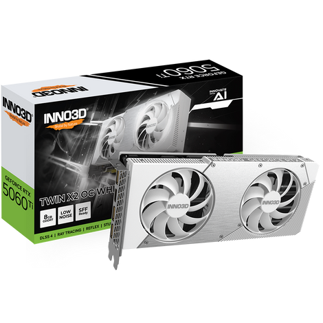 INNO3D GeForce RTX 5060 Ti Twin X2 OC White 8GB Nvidia Graphic Card