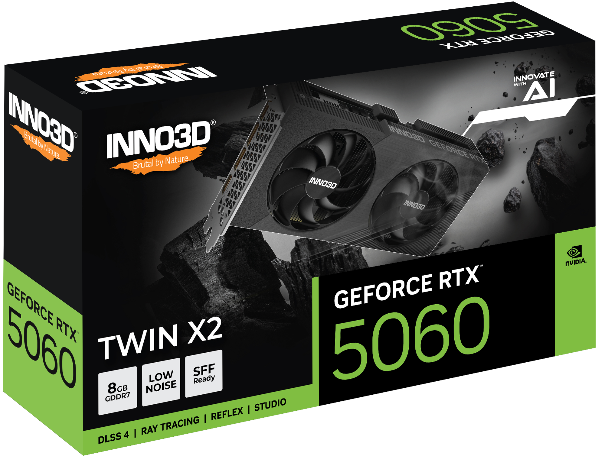 INNO3D 8GB GEFORCE RTX 5060 TWIN X2 GRAPHIC CARD
