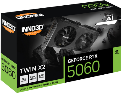 INNO3D 8GB GEFORCE RTX 5060 TWIN X2 GRAPHIC CARD