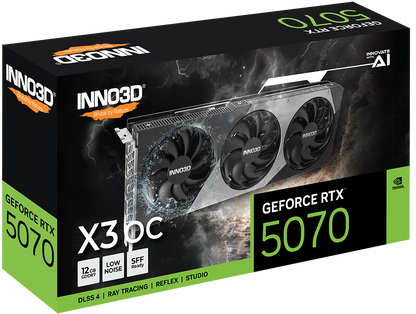 INNO3D RTX 5070 X3 OC 12GB GDDR7 GRAPHICS CARD